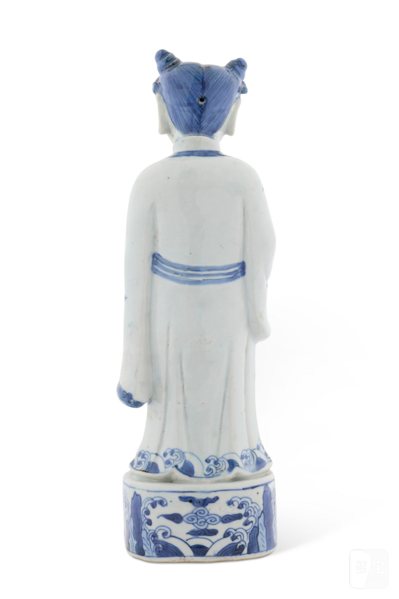 IMMORTELLE EN PORCELAINE BLEU BLANC  CHINE, DYNASTIE MING, ÉPOQUE WANLI (1573-1619) - 图4